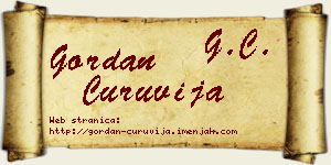Gordan Ćuruvija vizit kartica